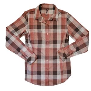 Kuhl Women's Hanna Flannel Long Sleeve Button Down Shirt Style #8105 Size XS